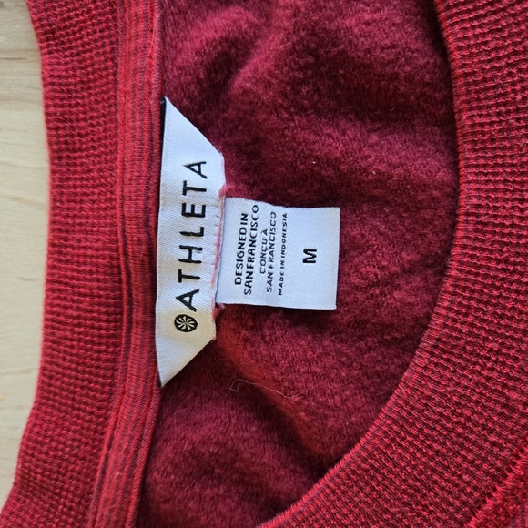 Athleta Red Crewneck Sweater - Picture 6 of 11